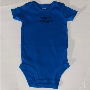 Carter’s Baby Boy onesie “Captain Adorable” Size3M